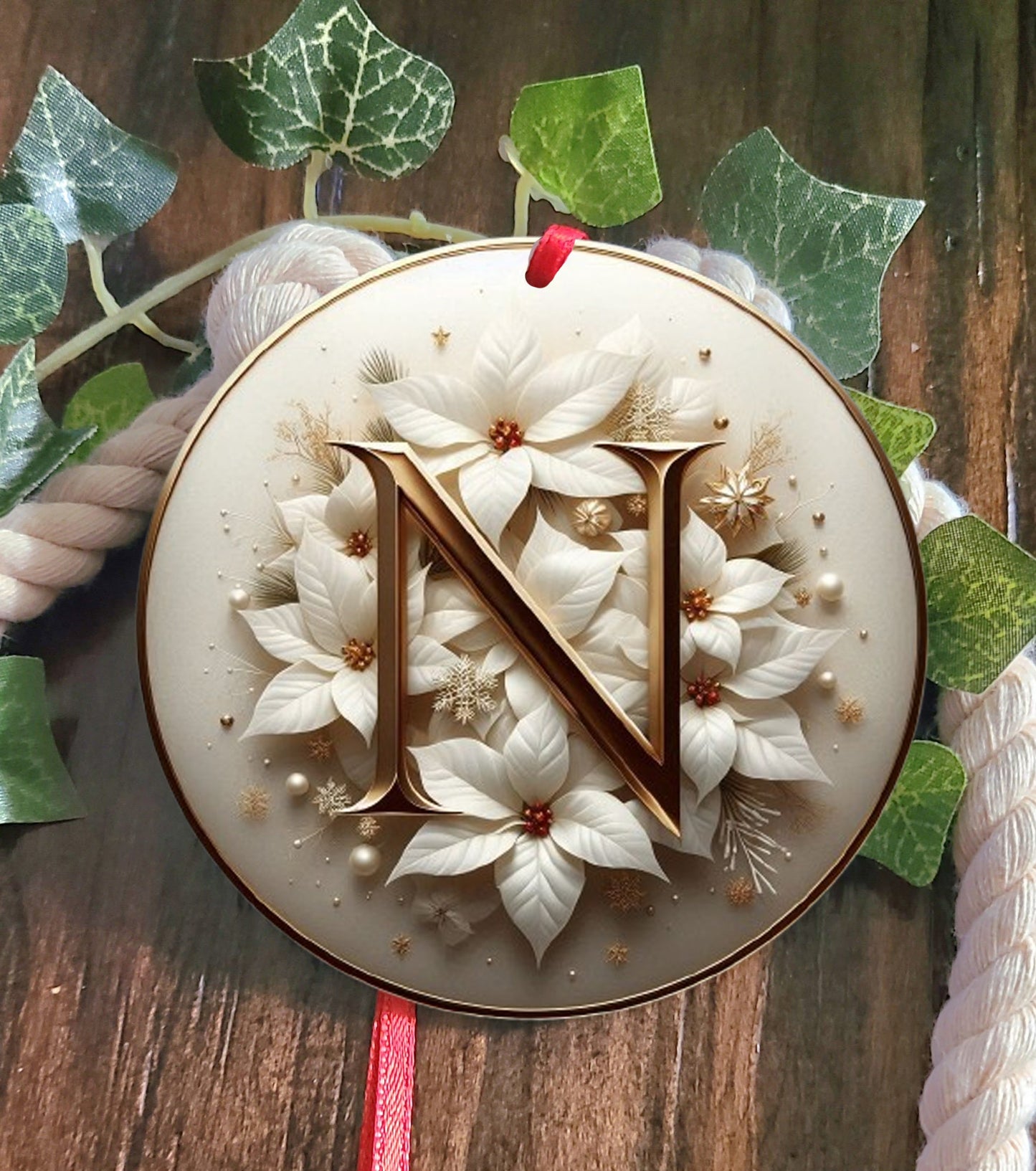 Monogram Tree Ornament