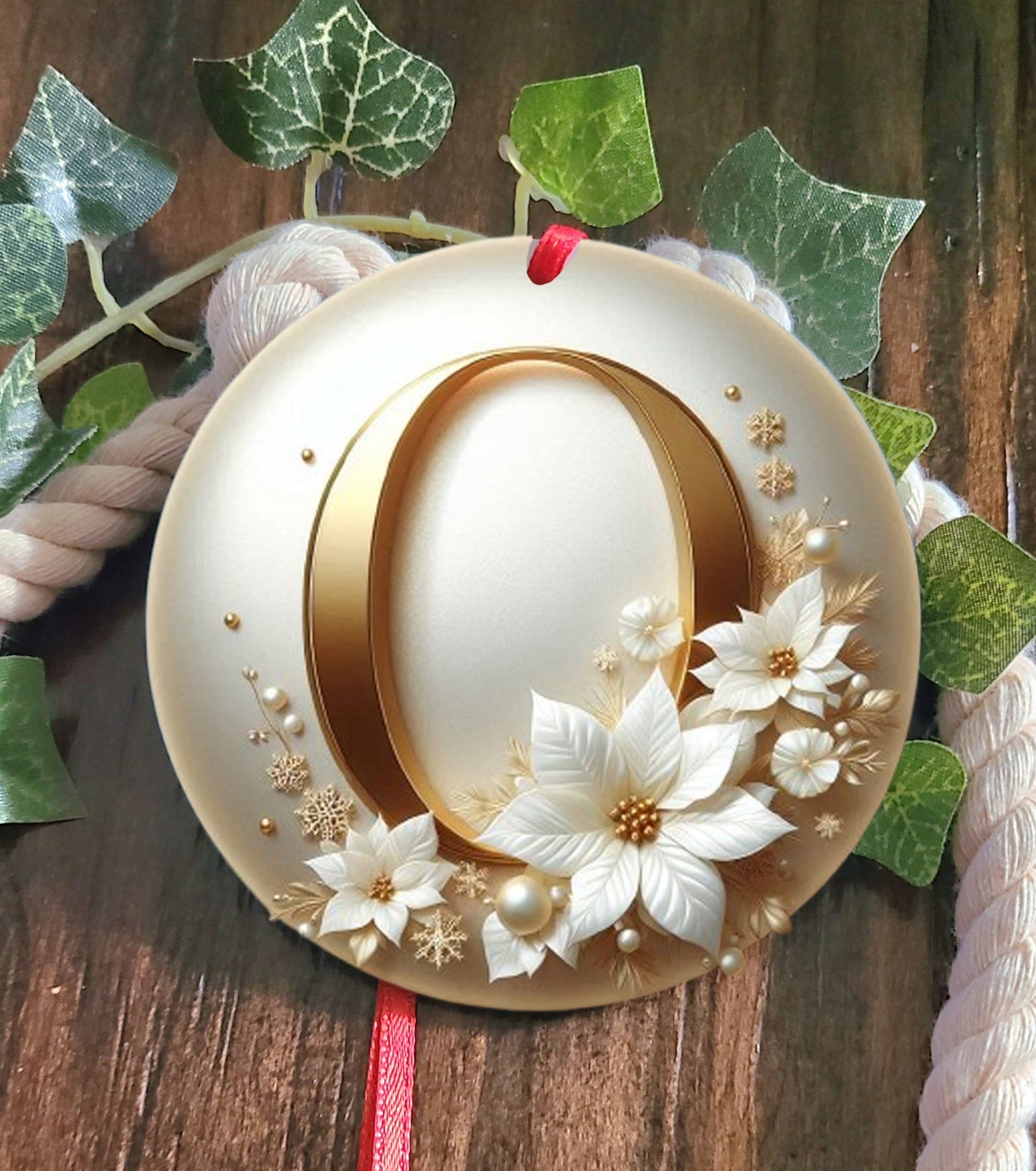 Monogram Tree Ornament