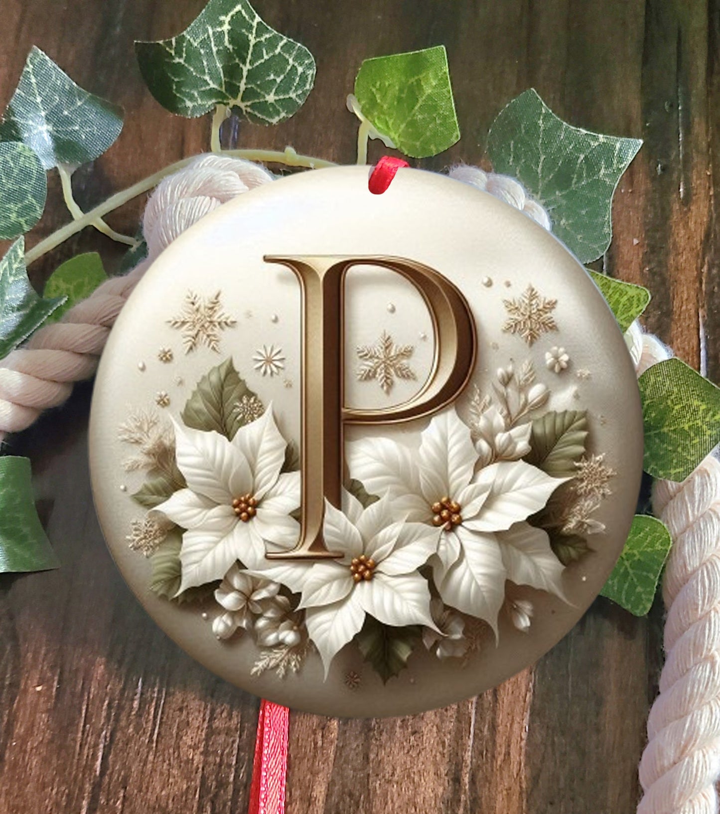 Monogram Tree Ornament