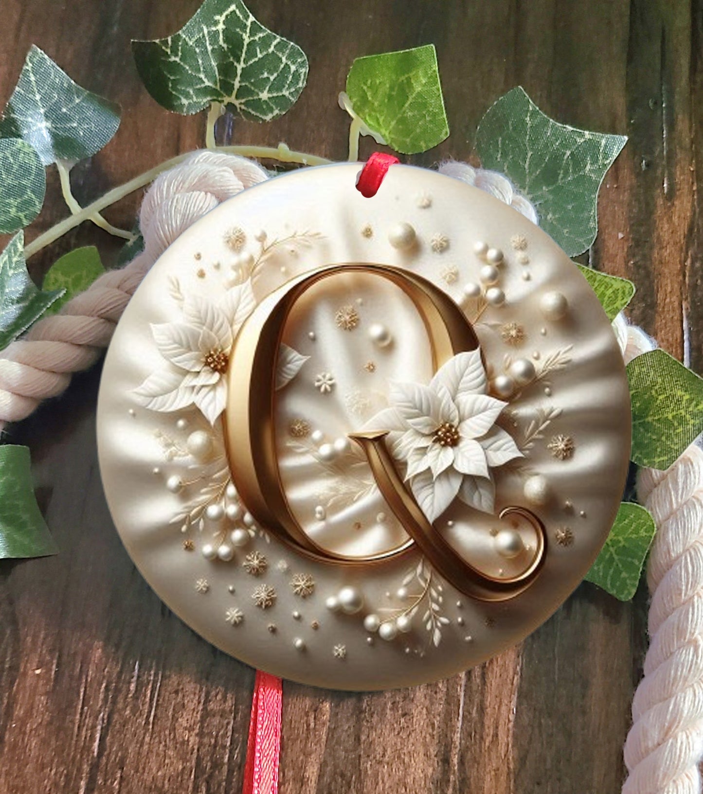 Monogram Tree Ornament