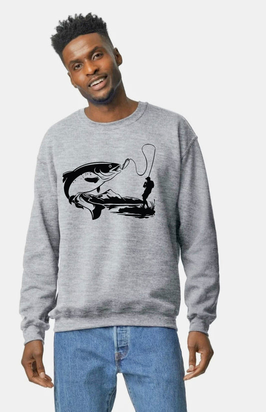 Unisex Salmon Sweat Shirt