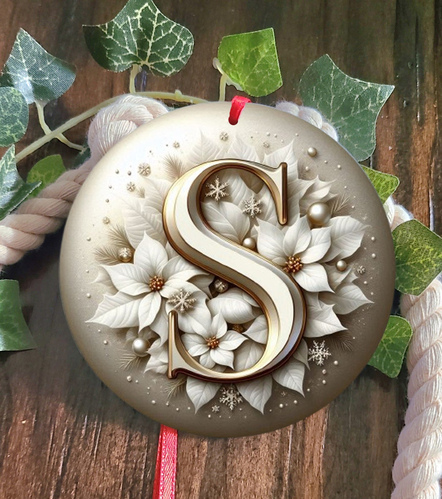 Monogram Tree Ornament