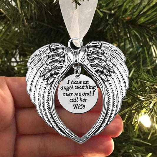 Memorial Wife Ornament Angel Wings