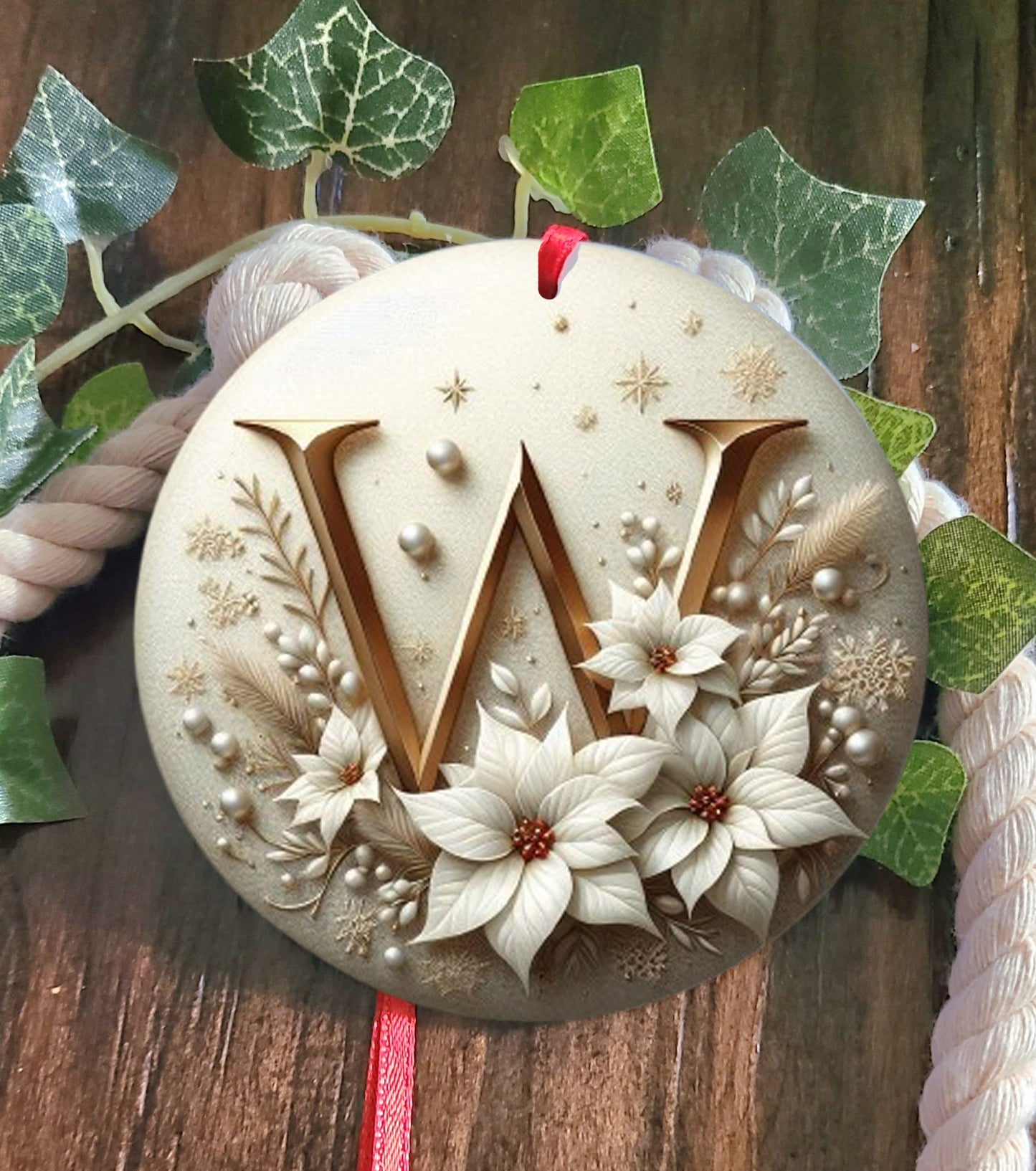 Monogram Tree Ornament