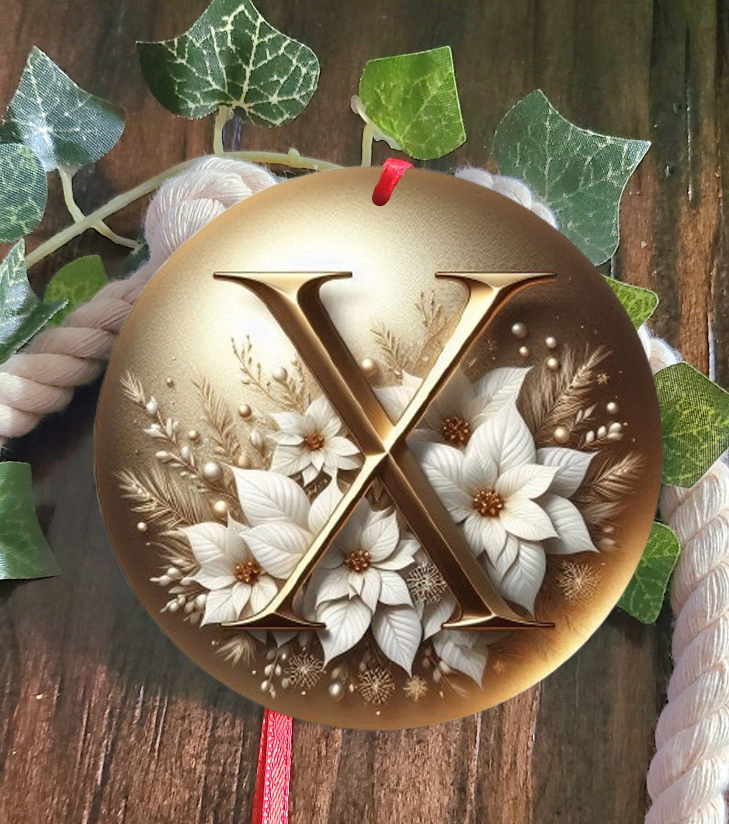 Monogram Tree Ornament