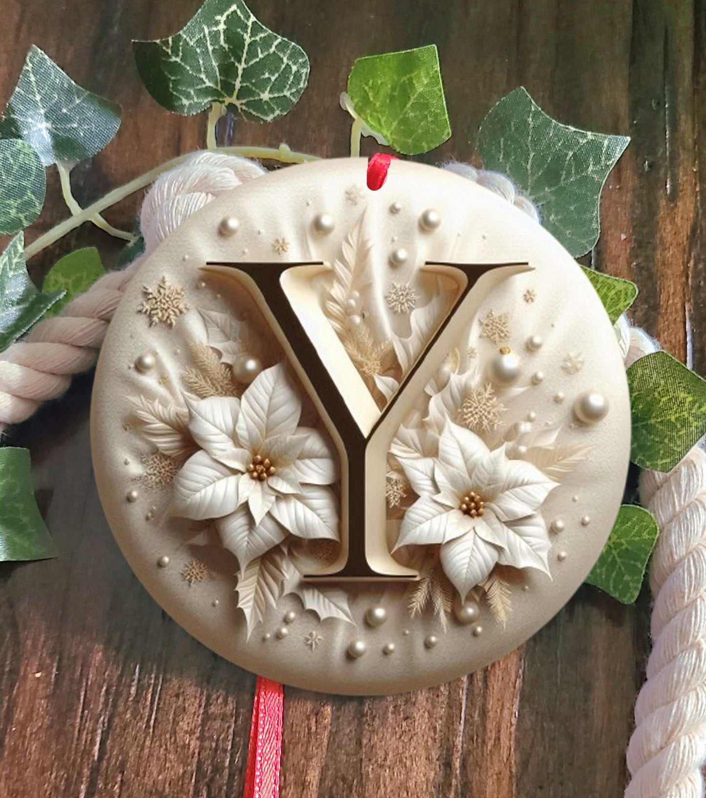 Monogram Tree Ornament